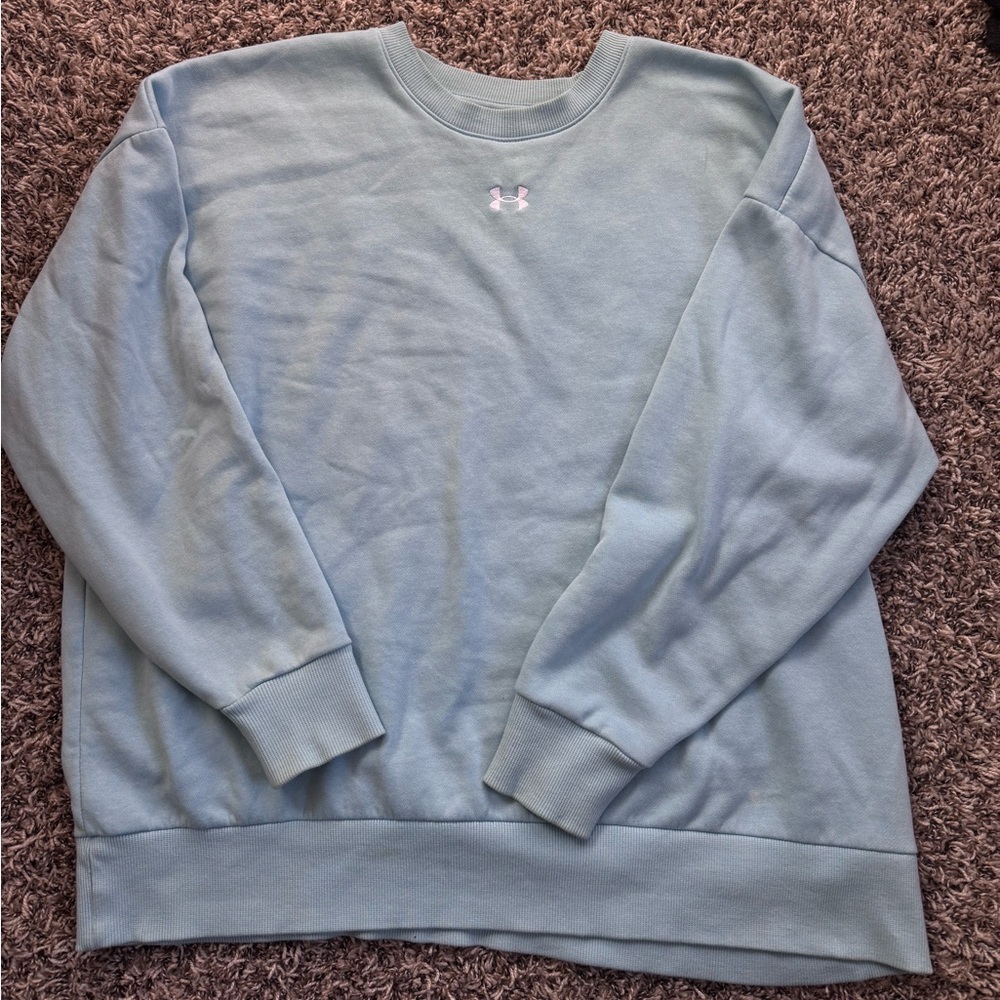 SKY BLUE CHAMPION OVERSIZED CREWNECK SMALL